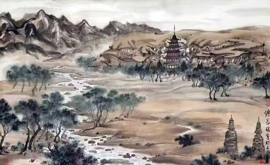 作者：傅益瑶&nbsp;莫高窟&nbsp;￥：协商&nbsp;单击鼠标查看大图！