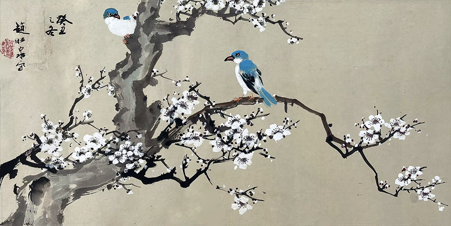 作者：赵松泉&nbsp;花鸟&nbsp;￥：协商&nbsp;单击鼠标查看大图！