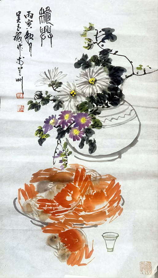 作者：吴玉梅&nbsp;花鸟&nbsp;￥：协商&nbsp;单击鼠标查看大图！