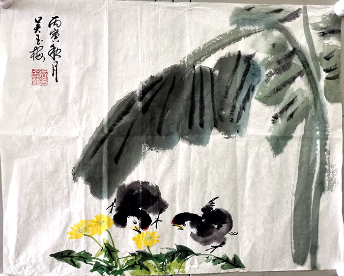 作者：吴玉梅&nbsp;花鸟&nbsp;￥：协商&nbsp;单击鼠标查看大图！