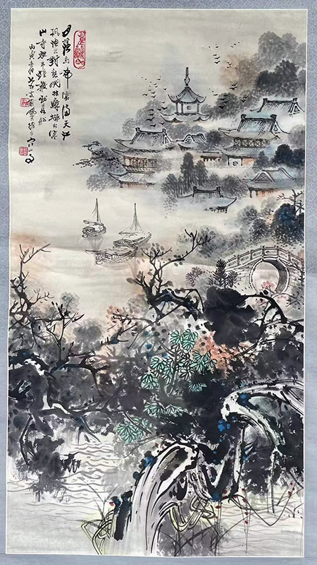 作者：俞飞安&nbsp;花鸟&nbsp;￥：协商&nbsp;单击鼠标查看大图！