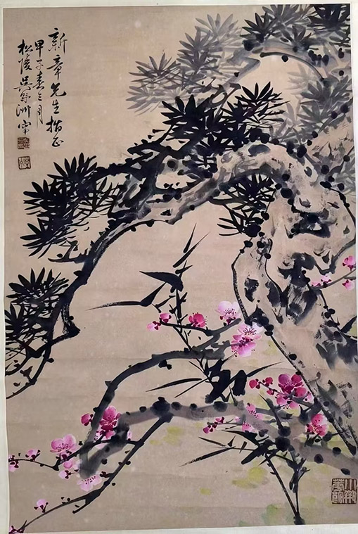 作者：吴野洲&nbsp;花鸟&nbsp;￥：协商&nbsp;单击鼠标查看大图！