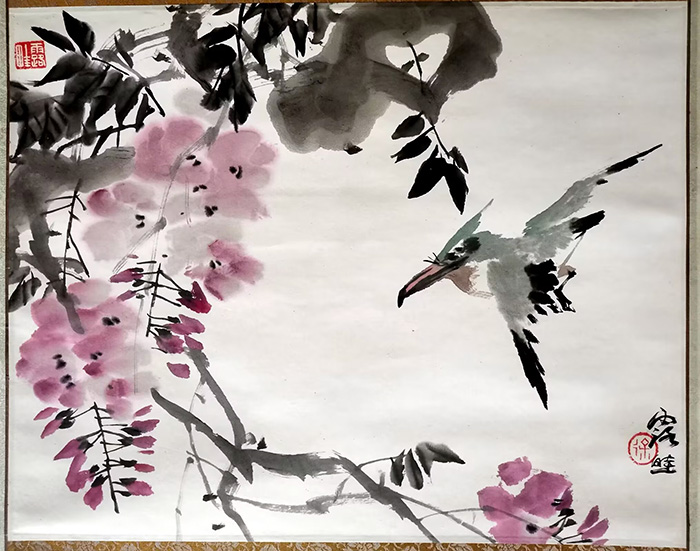 作者：徐源绍&nbsp;花鸟&nbsp;￥：协商&nbsp;单击鼠标查看大图！