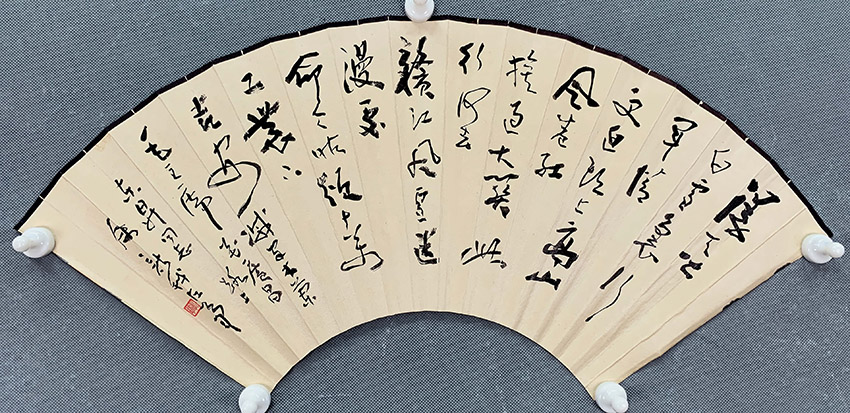 作者：费新我&nbsp;扇面&nbsp;￥：协商&nbsp;单击鼠标查看大图！