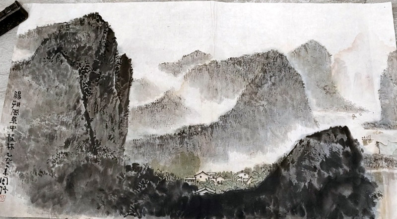 作者：周天民&nbsp;山水 &nbsp;￥：协商&nbsp;单击鼠标查看大图！