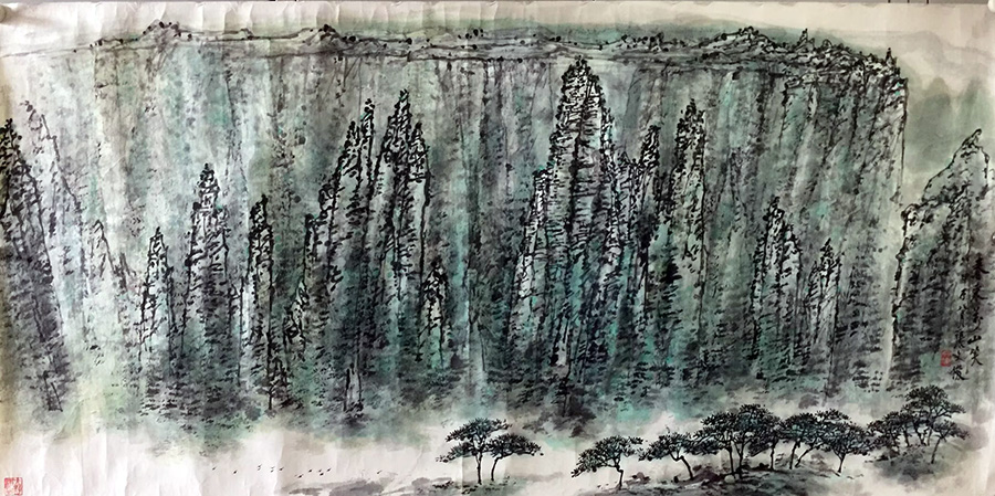 作者：张文俊&nbsp;山水&nbsp;￥：协商&nbsp;单击鼠标查看大图！