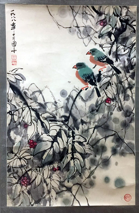 作者：吴国亭&nbsp;花鸟&nbsp;￥：协商&nbsp;单击鼠标查看大图！